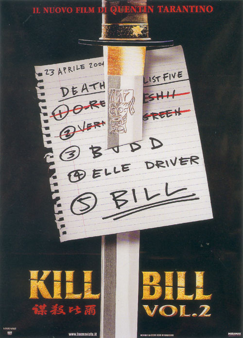 Locandina Kill Bill - Volume 2