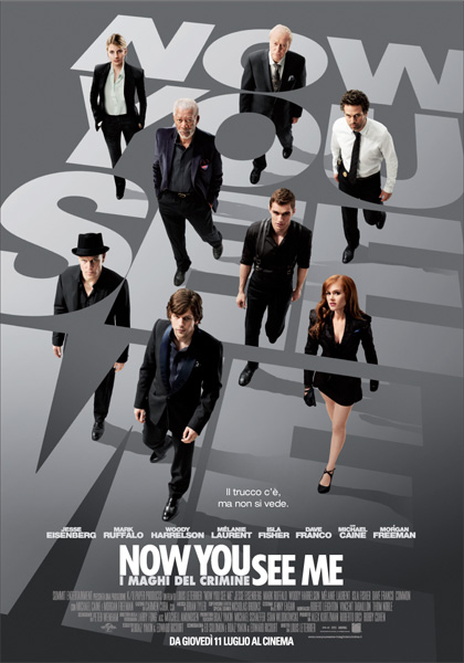 Locandina italiana Now You See Me - I maghi del crimine