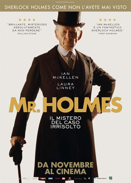 Locandina italiana Mr. Holmes - Il mistero del caso irrisolto