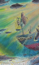 Un'immagine sul fondo del mare -  Dall'articolo: Ponyo sulla scogliera: gli artwork.