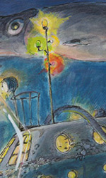La nave nel mare -  Dall'articolo: Ponyo sulla scogliera: gli artwork.