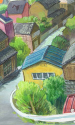 Una veduta della cittadina -  Dall'articolo: Ponyo sulla scogliera: gli artwork.
