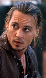In foto Johnny Depp (59 anni) Dall'articolo: Film in tv: Passioni irresistibili, grandi nomi e...fantasia.
