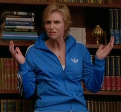 In foto Jane Lynch (64 anni) Dall'articolo: Glee - Episodio 02: La strada per il successo.