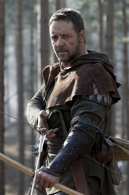 In foto Russell Crowe (60 anni) Dall'articolo: Robin Hood: Scott riscrive storia e leggenda.