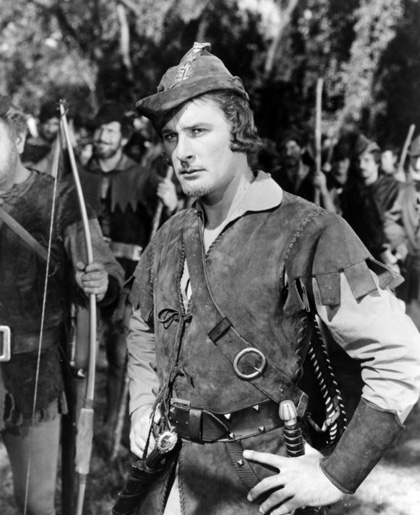 In foto Errol Flynn Dall'articolo: Robin Hood: Scott riscrive storia e leggenda.