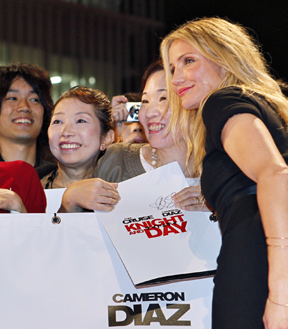 In foto Cameron Diaz (52 anni) Dall'articolo: Innocenti bugie: premiere a Tokyo.