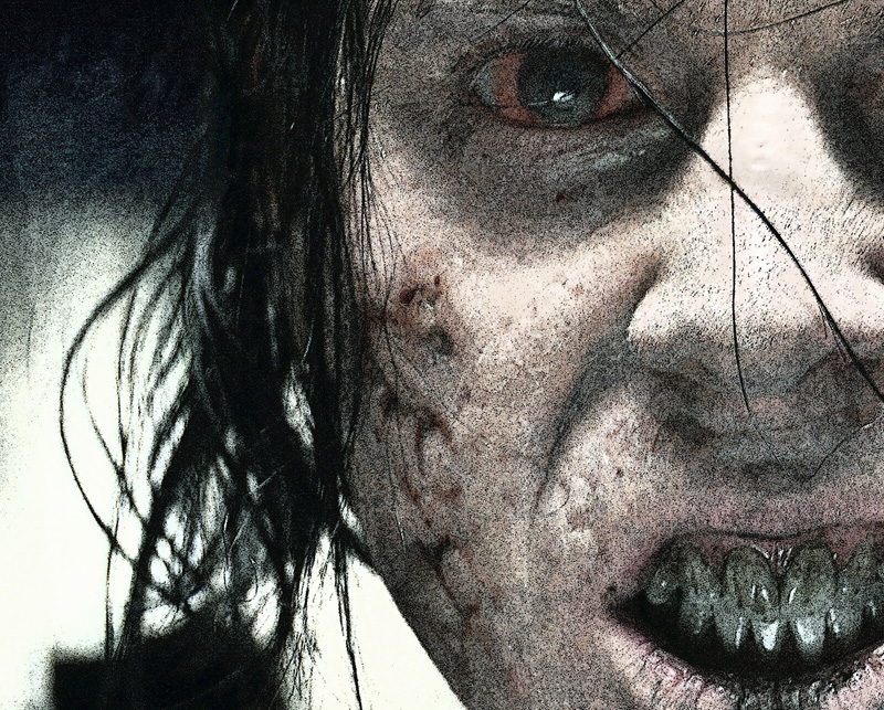 Primo piano di uno zombie -  Dall'articolo: Se il vicino di casa  uno zombie....