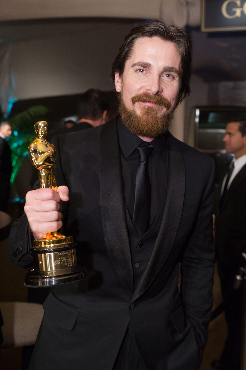 In foto Christian Bale (50 anni) Dall'articolo: Oscar, trionfa Il discorso del re.