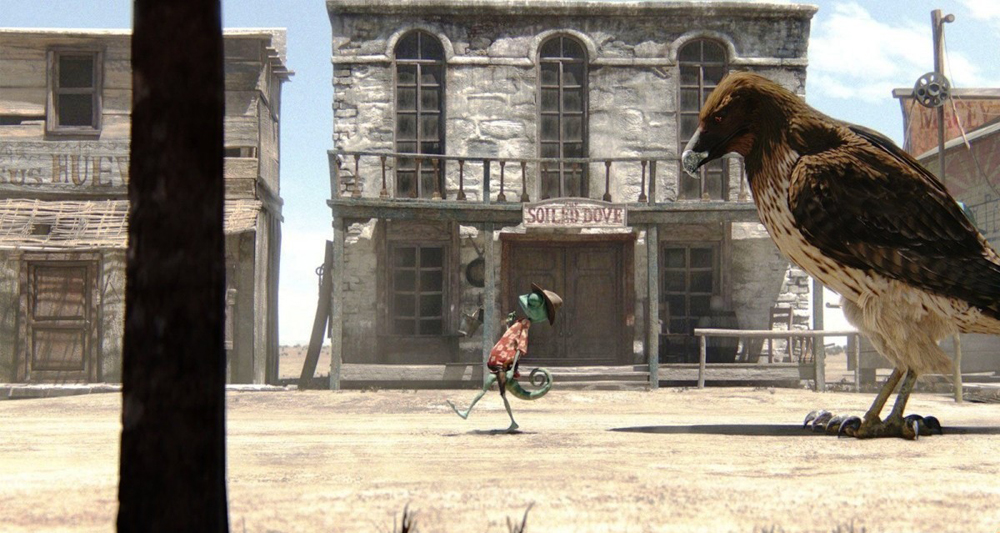 Una scena del film Rango di Gore Verbinski. -  Dall'articolo: Animazione, qualcosa sta cambiando.