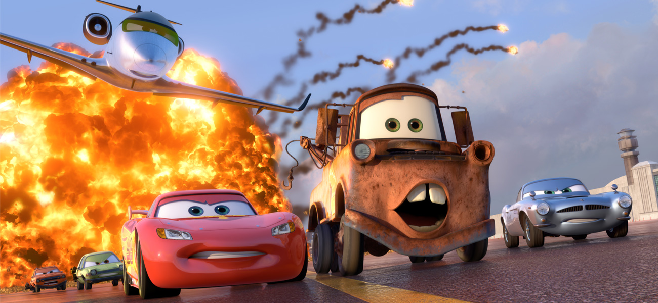 In foto una scena di Cars 2, attesissimo sequel della Disney-Pixar. -  Dall'articolo: Film nelle sale: la Pixar sfreccia sull'estate italiana.