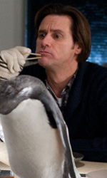 In foto Jim Carrey (62 anni) Dall'articolo: Mr. Popper e il lavoro sui pinguini.