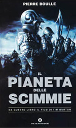 In foto una scena del film L'alba del pianeta delle scimmie di Rupert Wyatt. -  Dall'articolo: La scimmia e la Metropoli. Dall'articolo: Il pianeta delle scimmie, il libro.