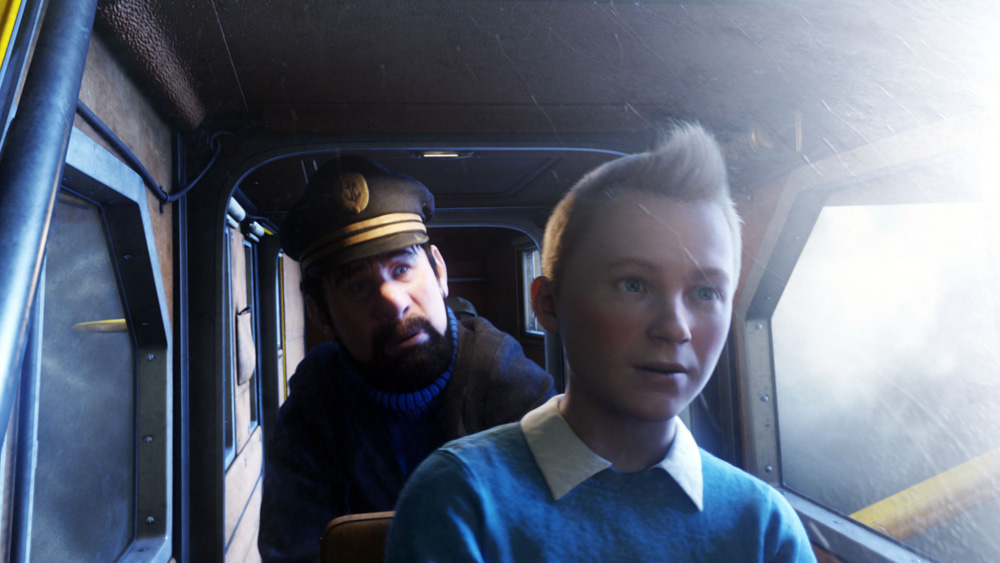 In foto una scena del film. -  Dall'articolo: Spielberg e il suo Tintin al Festival di Roma.