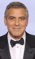 In foto George Clooney (63 anni) Dall'articolo: Golden Globes, trionfano Paradiso amaro e The Artist.