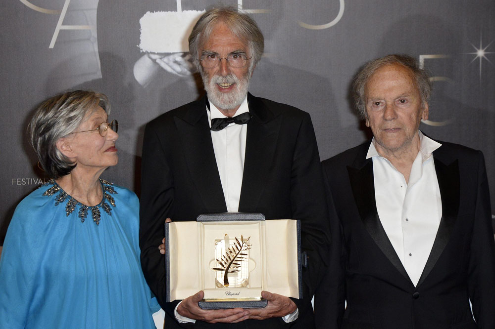 In foto Michael Haneke (82 anni) Dall'articolo: Cannes 65, a Garrone il Gran Premio della Giuria.