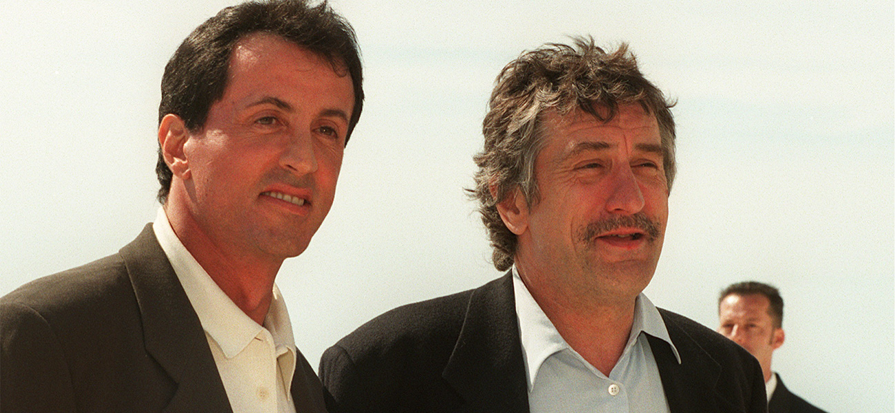 De Niro e Stallone, a Cannes insieme nel 1997. -  Dall'articolo: De Niro e Stallone si mettono i guantoni.