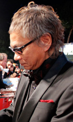 In foto Takashi Miike (65 anni) Dall'articolo: Roma 2012, red carpet senza glamour.
