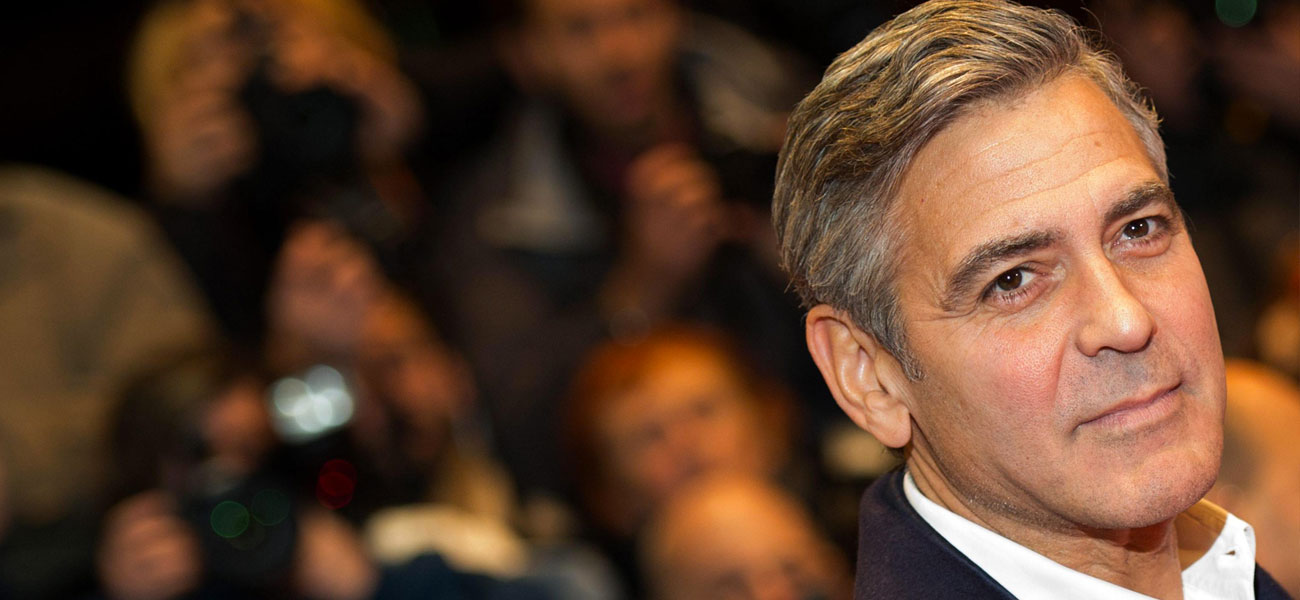 In foto George Clooney (63 anni) Dall'articolo: Berlinale 2014, oggi  di scena Lars von Trier.