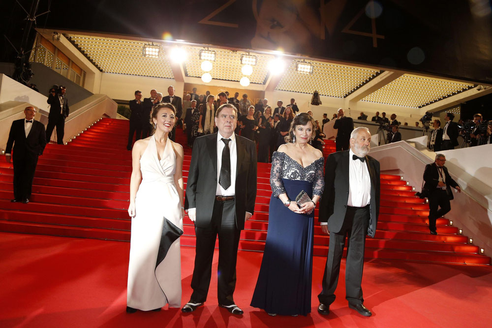 In foto Mike Leigh (81 anni) Dall'articolo: Cannes 67, il giorno di Egoyan e Bilge Ceylan.