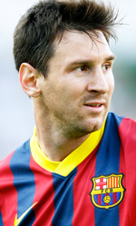 In foto il campione Lionel Messi. -  Dall'articolo: Messi, calcio e cinema.