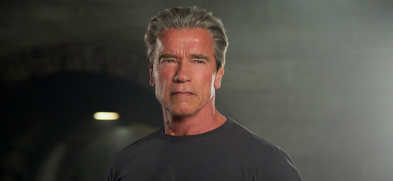 In foto Arnold Schwarzenegger (77 anni) Dall'articolo: Fantascienza cronosismica: Terminator Genisys.