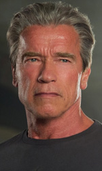 In foto Arnold Schwarzenegger (78 anni) Dall'articolo: Fantascienza cronosismica: Terminator Genisys.