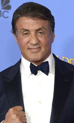 In foto Sylvester Stallone (78 anni) Dall'articolo: Ennio Morricone vince il Golden Globe. Tarantino: 