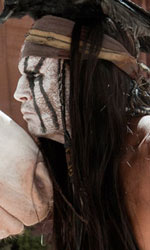 In foto Johnny Depp (61 anni) Dall'articolo: The Lone Ranger stasera su Rai 2.