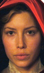 In foto Jessica Biel (42 anni) Dall'articolo: L'illusionista stasera su Iris.