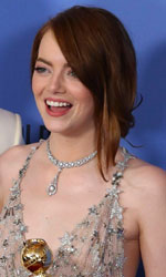 In foto Emma Stone (36 anni) Dall'articolo: Golden Globes 2017, trionfa La La Land.