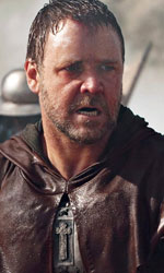 In foto Russell Crowe (60 anni) Dall'articolo: Robin Hood, il film stasera in tv su Rete4.