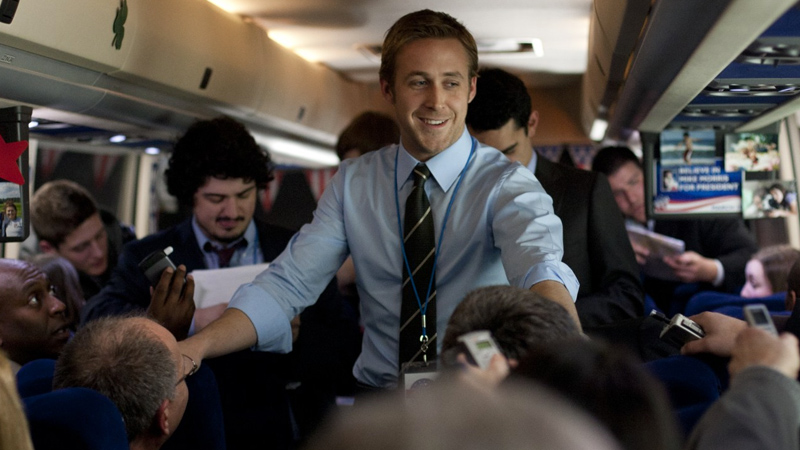 Una scena di Le idi di marzo. -  Dall'articolo: Ryan Gosling, l'anima del replicante.