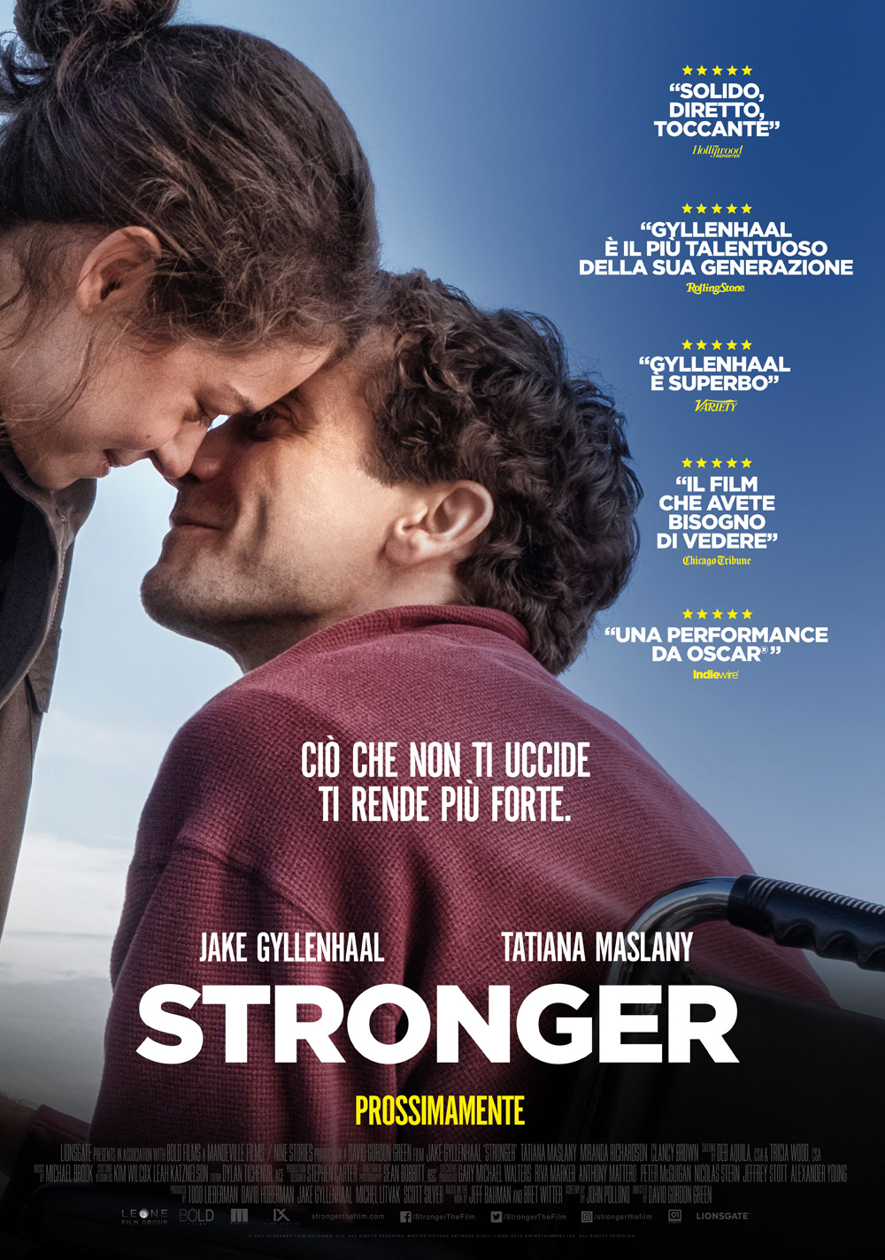 In foto Jake Gyllenhaal (44 anni) Dall'articolo: Stronger, il teaser poster italiano.