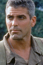 In foto George Clooney (63 anni) Dall'articolo: La sottile linea rossa, al cinema nel 1999 il film di Malick.