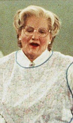 In foto Robin Williams (73 anni) Dall'articolo: Mrs. Doubtfire (Mammo per sempre), il film stasera in tv su Italia 1.