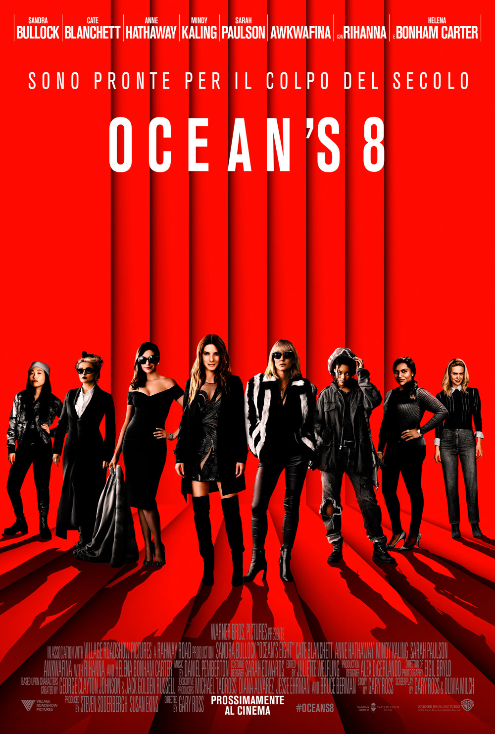 In foto Sandra Bullock (60 anni) Dall'articolo: Ocean's 8, il poster italiano ufficiale.