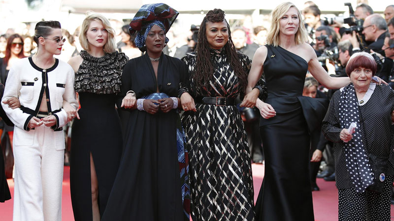 Cannes 2018, le donne in marcia per la parità