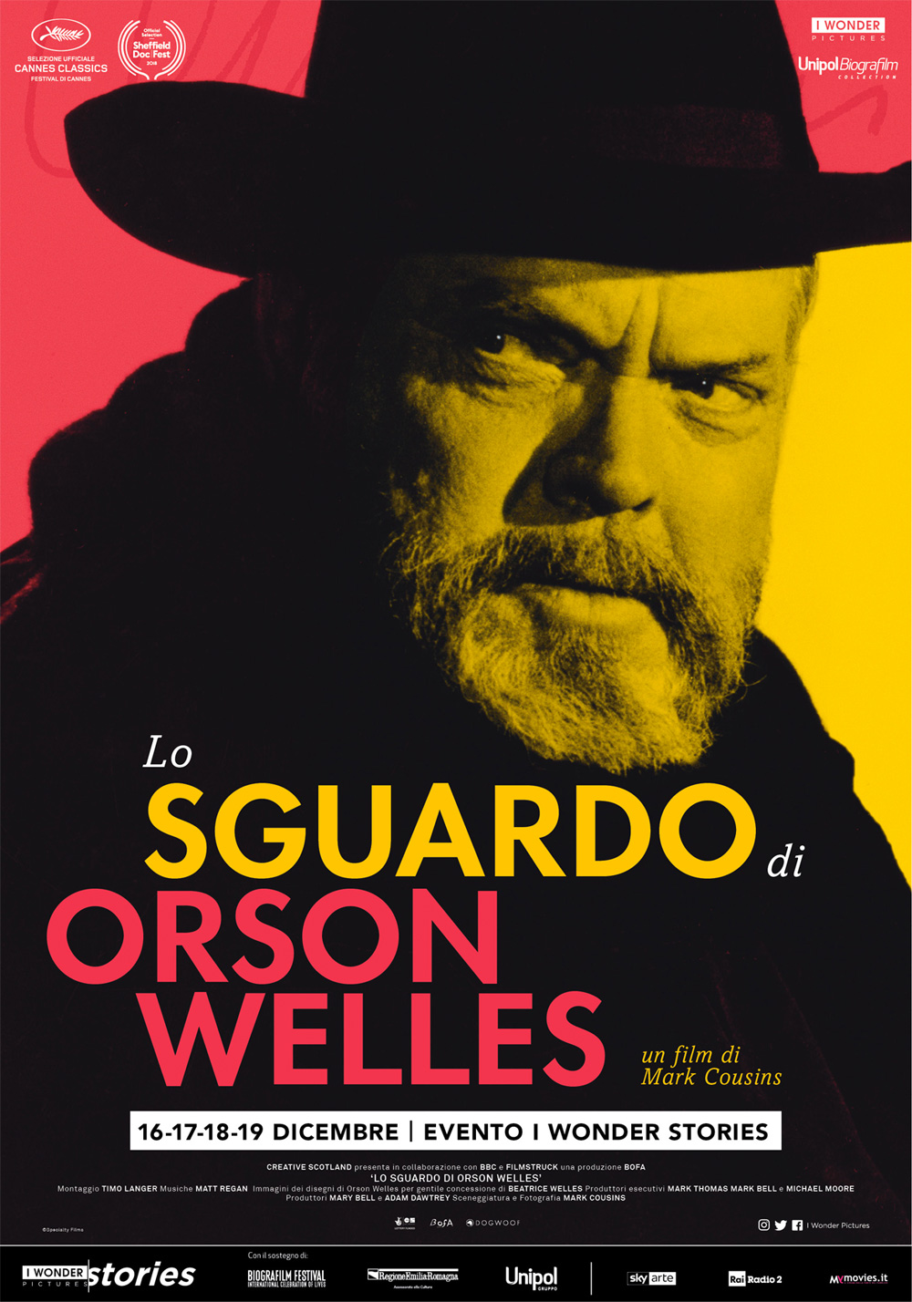  Dall'articolo: Lo sguardo di Orson Welles, il poster italiano del film.