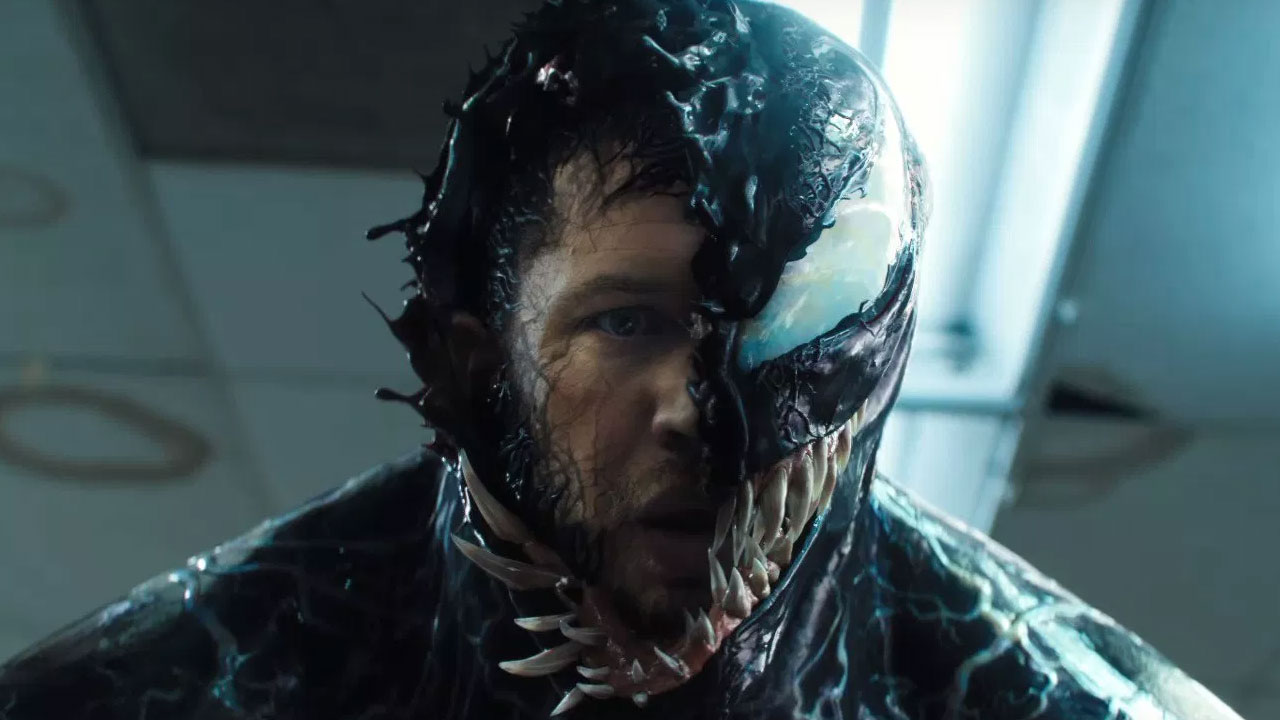 In foto Tom Hardy (46 anni) Dall'articolo: Venom, su IBS il dvd di un film tutto da esplorare.