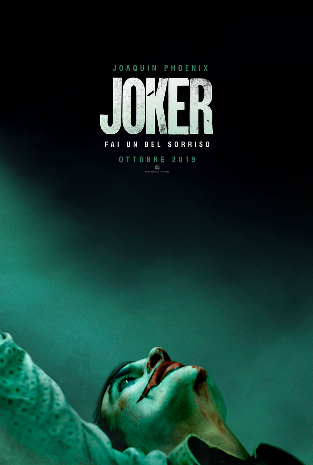 In foto Joaquin Phoenix (50 anni) Dall'articolo: Joker, il poster italiano del film.