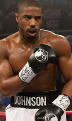 In foto Michael B. Jordan (37 anni) Dall'articolo: Creed II, su IBS il DVD del film che alimenta la leggenda di Rocky.