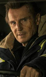 In foto Liam Neeson (72 anni) Dall'articolo: Un uomo tranquillo, su IBS il DVD di una dark comedy innevata.