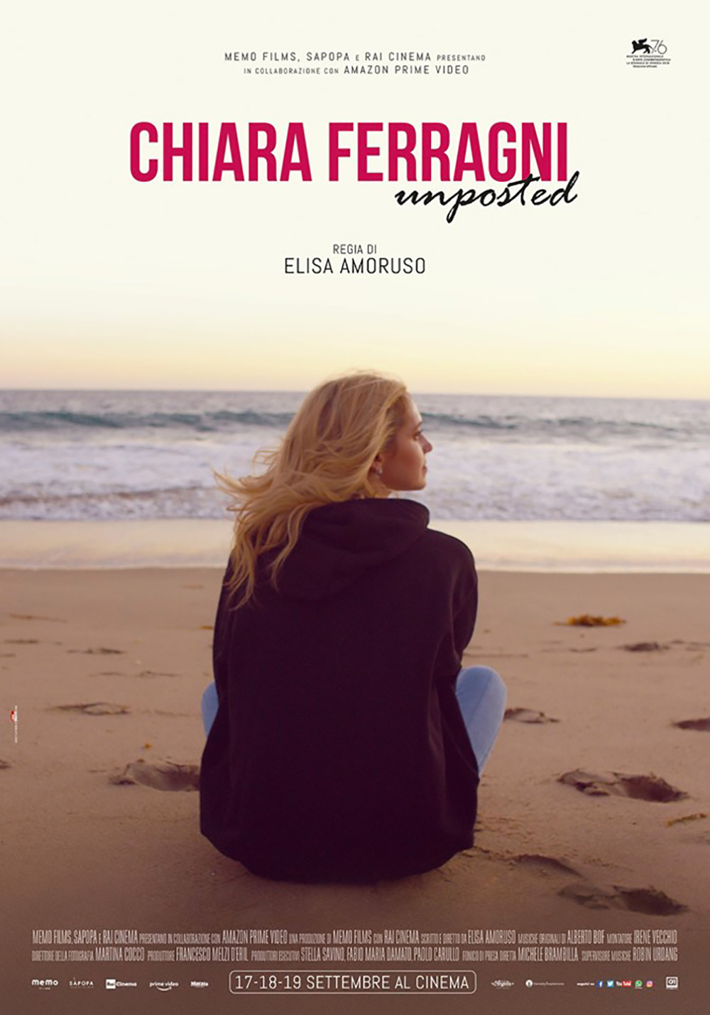  Dall'articolo: Chiara Ferragni - Unposted, il poster italiano del film.