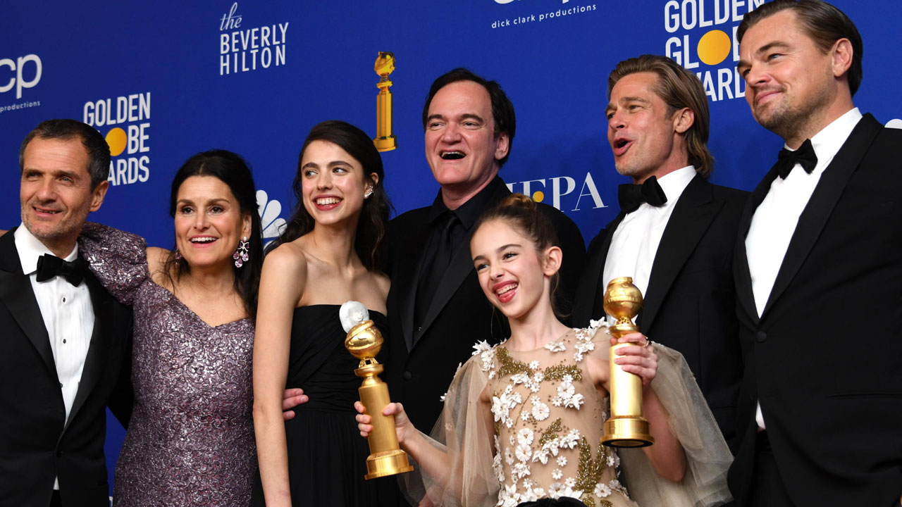 In foto Quentin Tarantino (60 anni) Dall'articolo: Golden Globe 2020, ribaltati i pronostici: vincono Tarantino e 1917.