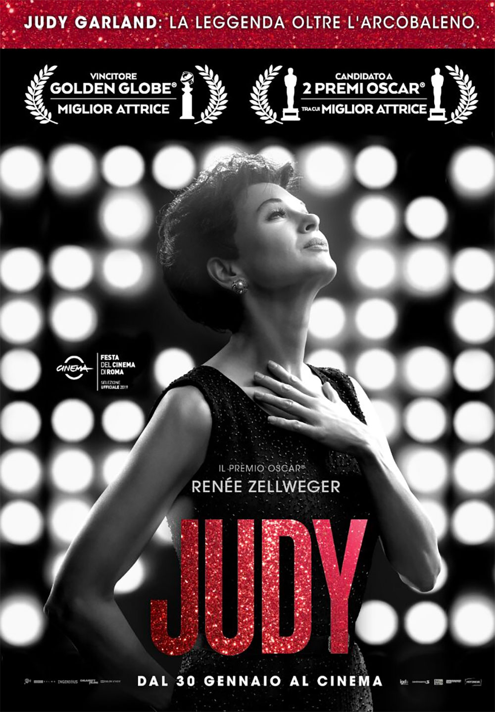 In foto Rene Zellweger (55 anni) Dall'articolo: Judy, il poster italiano del film.