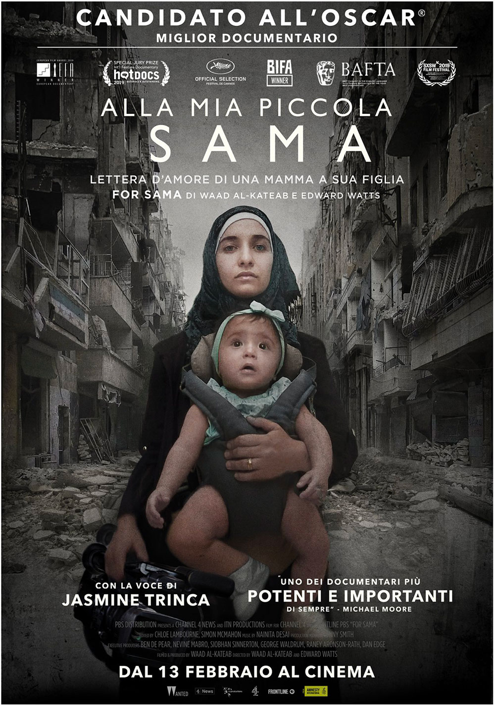  Dall'articolo: Alla mia piccola Sama, il poster italiano del film.