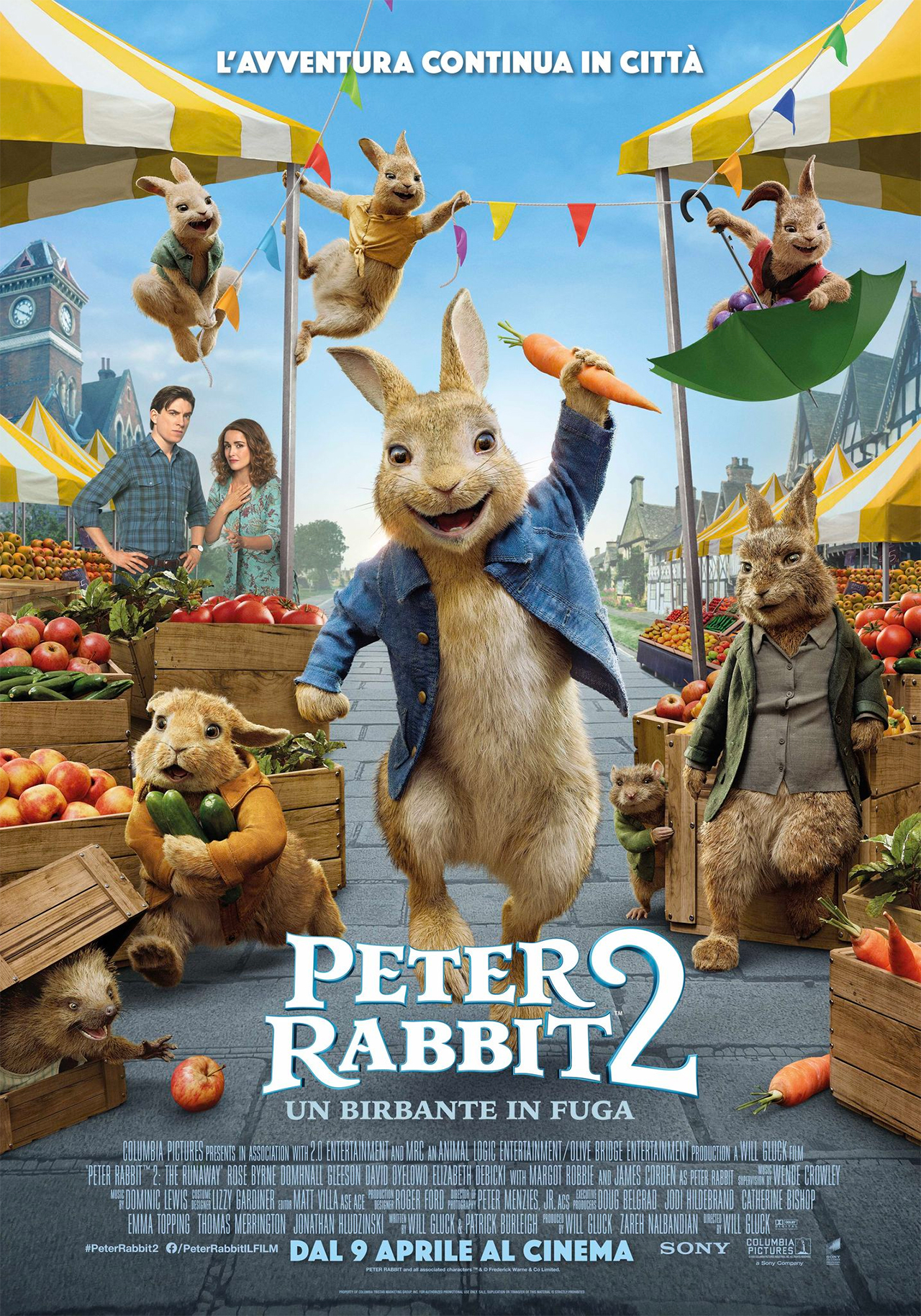  Dall'articolo: Peter Rabbit 2 - Un birbante in fuga, il poster definitivo del film.