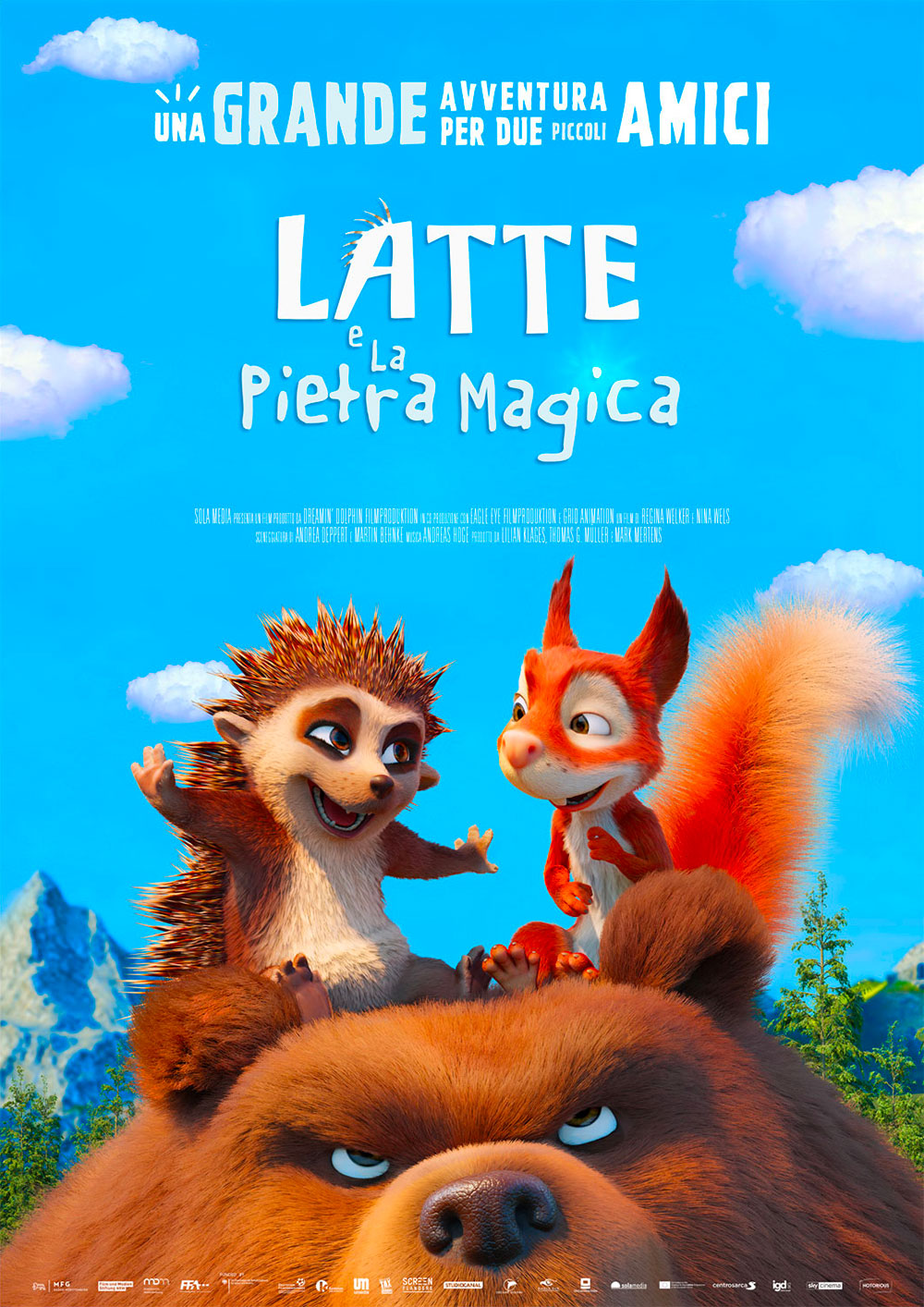  Dall'articolo: Latte e la Pietra Magica, il poster italiano del film.