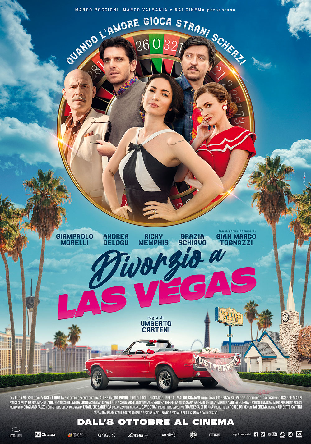In foto Andrea Delogu (42 anni) Dall'articolo: Divorzio a Las Vegas, il poster ufficiale del film.